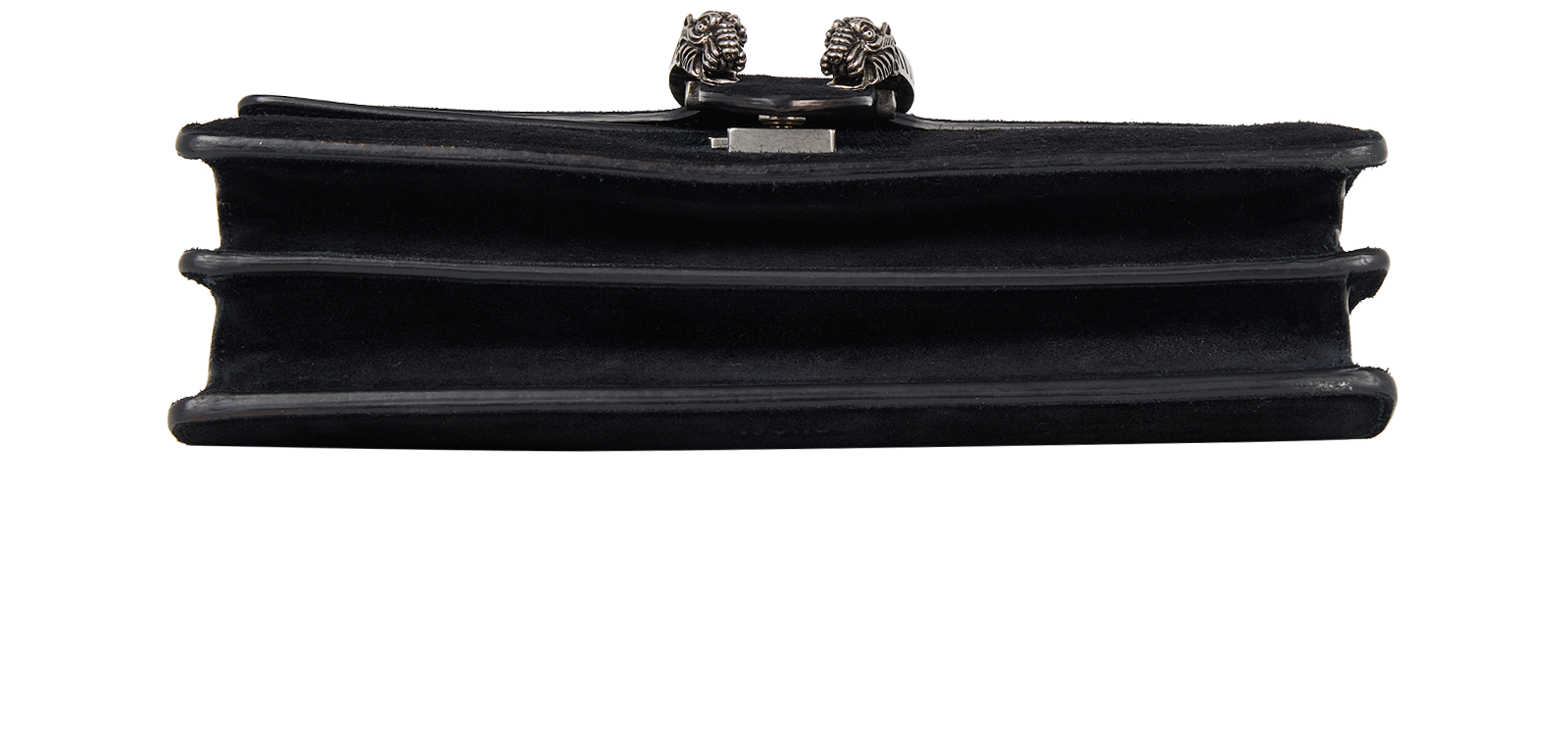 Small Dionysus, &pound;650, Handbags, Black, Suede, Top view